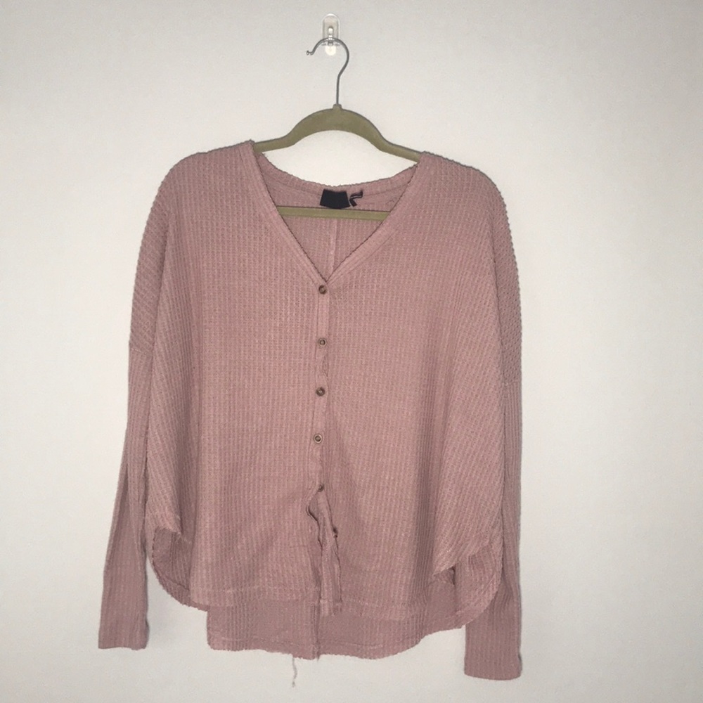 blush pink long sleeve